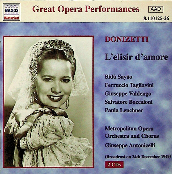 DONIZETTI - L'ELISIR D'AMORE 2CD METROPOLITAN OPERA
