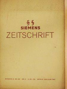 A. Pahl - Siemens Zeitschrift Mai/Juni 1940 [antikvár]