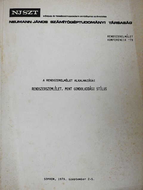Horváth József - Rendszerszemlélet, mint gondolkodási stílus [antikvár]