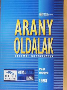 Arany Oldalak/Telefonkönyv - Pest megye 1998 [antikvár]