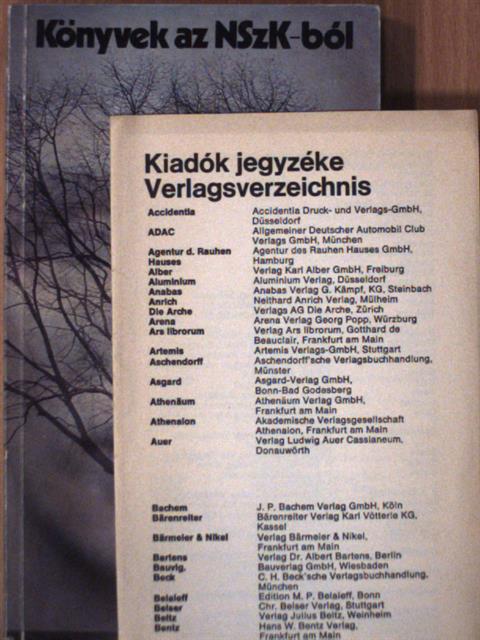 Hans Peter Willberg - Könyvek az NSzK-ból 1971 [antikvár]