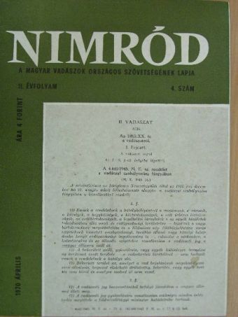 Nimród 1970. április [antikvár]