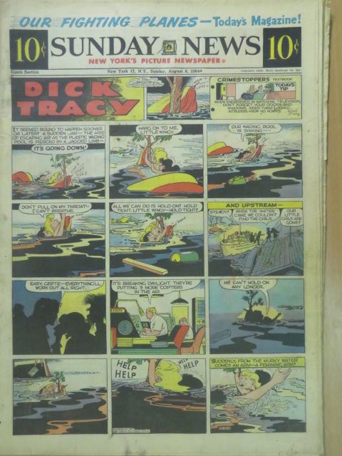 Bernot - Sunday News Comic Section August 8, 1954 [antikvár]