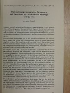 Csöppüs István - Die Entwicklung des ungarischen Agrarexports nach Deutschland zur Zeit des Zweiten Weltkrieges 1938 bis 1944 (dedikált példány) [antikvár]