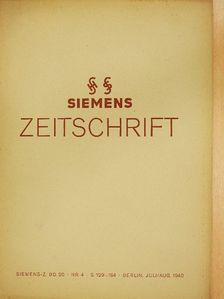 A. Haag - Siemens Zeitschrift Juli/Aug. 1940 [antikvár]