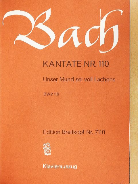 Johann Sebastian Bach - Kantate BWV 110-119. [antikvár]