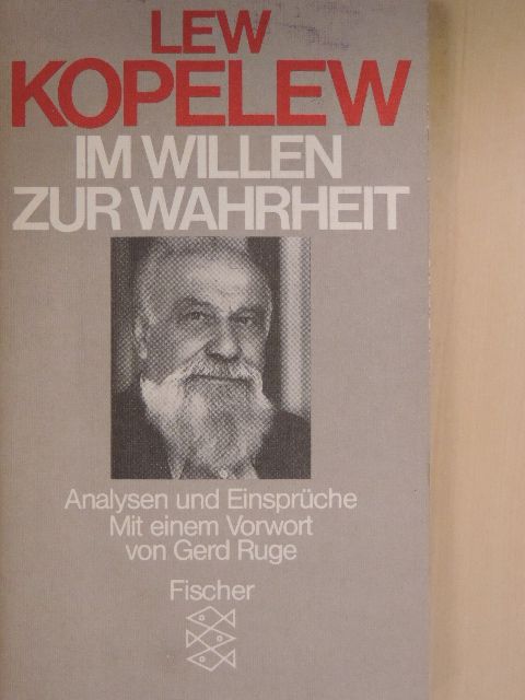 Lew Kopelew - Im Willen zur Wahrheit [antikvár]