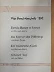 Hermann Moers - Vier Kurzhörspiele 1992 [antikvár]