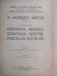 IX. művészeti aukció [antikvár]
