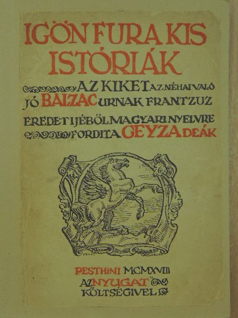 Balzac - Igön fura kis istóriák [antikvár]