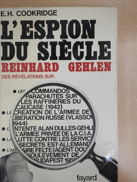 E. H. Cookridge - L'Espion du Siécle [antikvár]