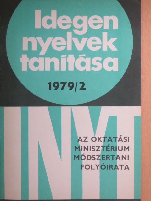 Borgulyáné dr. Vető Ágota - Idegen nyelvek tanítása 1979/2. [antikvár]