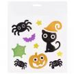 Fekete macska és Halloween tök ablakzselé szett