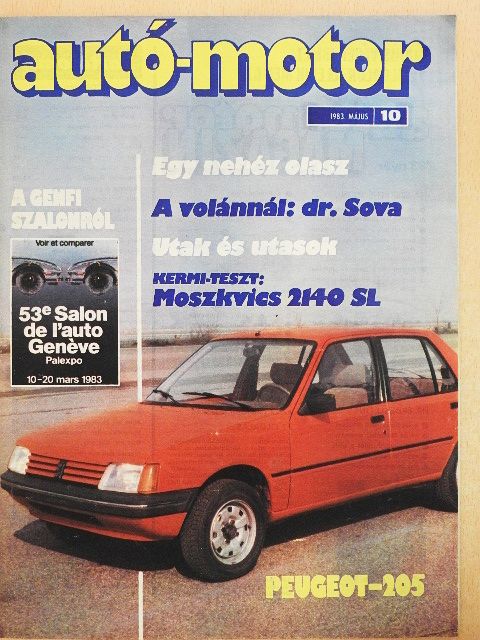 Almássy Tibor - Autó-motor 1983. május [antikvár]