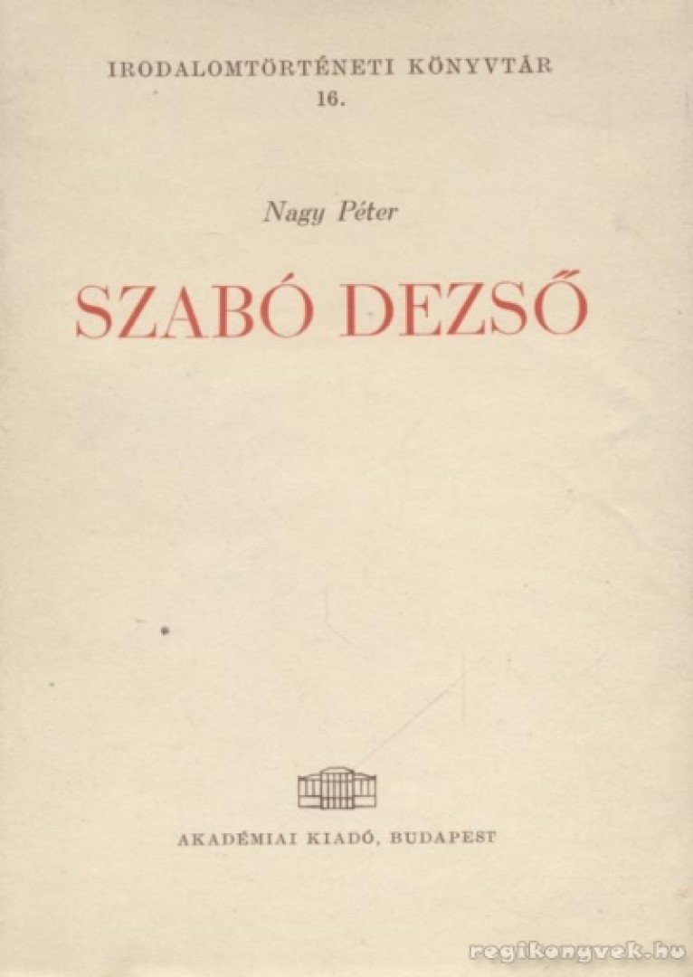 NAGY PÉTER - Szabó Dezső [antikvár]
