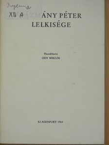 Őry Miklós - Pázmány Péter lelkisége [antikvár]