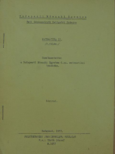 Matematika II/2. [antikvár]