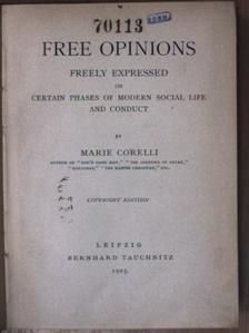 Marie Corelli - Free Opinions [antikvár]