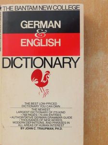 John C. Traupman - The Bantam New College German & English dictionary [antikvár]