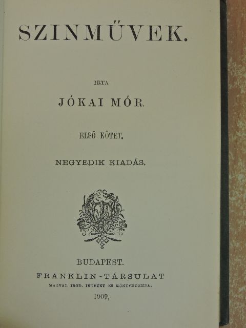 Jókai Mór - Szinművek I.  [antikvár]