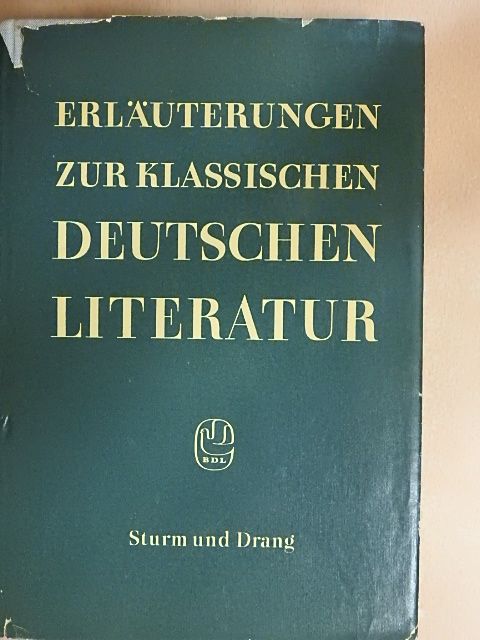 Friedrich Maximilian Klinger - Sturm und Drang [antikvár]
