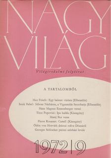 KARDOS LÁSZLÓ - Nagyvilág 1972/9. [antikvár]