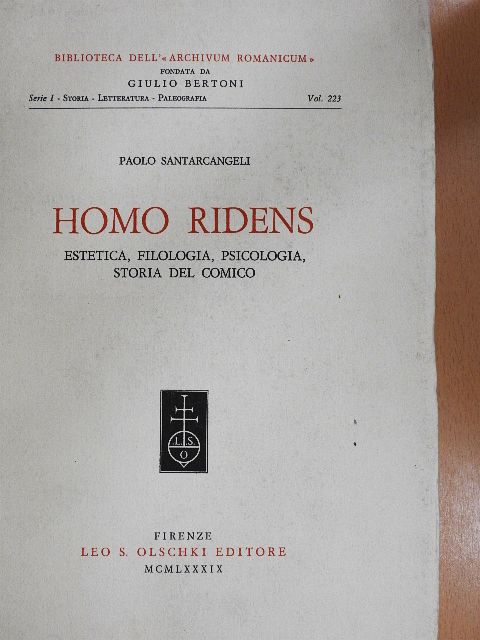 Paolo Santarcangeli - Homo Ridens [antikvár]