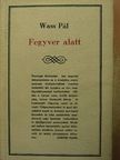 Wass Pál - Fegyver alatt [antikvár]