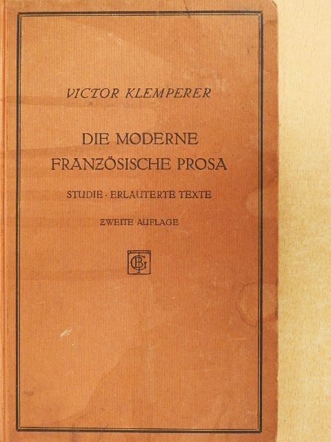 Die Moderne Französische Prosa [antikvár]
