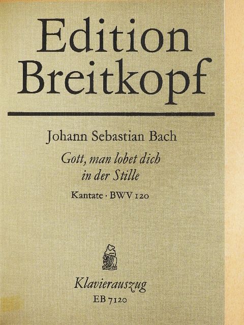Johann Olearius - Kantate BWV 120-129. [antikvár]