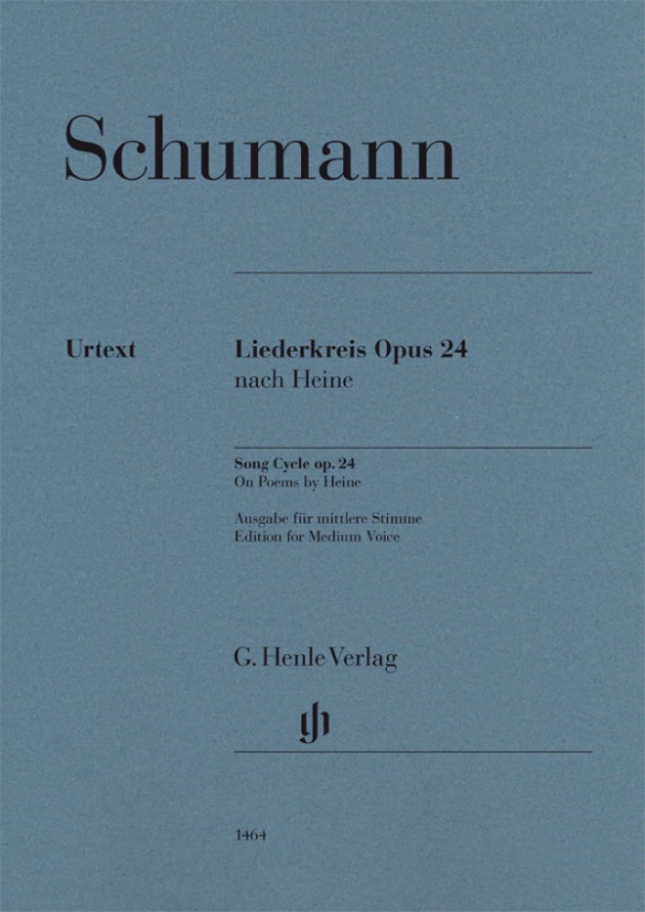 Schumann, Robert - LIEDERKREIS OP.24 NACH HEINE - AUSGABE FÜR MITTLERE STIMME