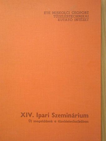 Asztalos Zoltán - XIV. Ipari Szeminárium [antikvár]