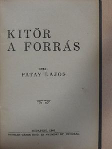 Patay Lajos - Kitör a forrás [antikvár]