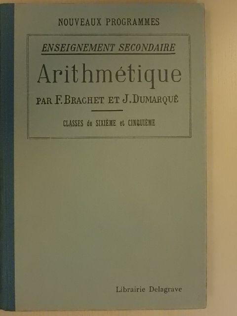 F. Brachet - Arithmétique [antikvár]