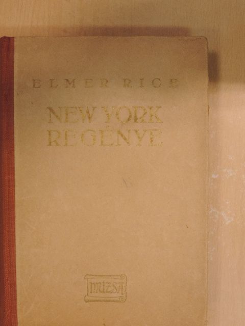 Elmer Rice - New York regénye [antikvár]