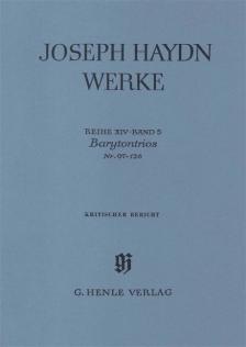 FEDER, GEORG - JOSEPH HAYDN WERKE XIV,5 BARYTONTRIOS NR.97-126 KRITISCHER BERICHT