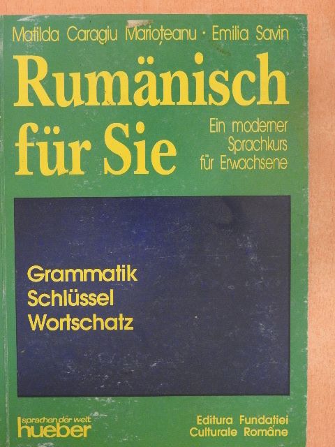 Emilia Savin - Rumänisch für Sie [antikvár]