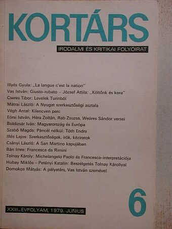 Bán Imre - Kortárs 1979. június [antikvár]