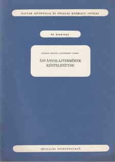 Légrády Márton, Salusinszky László - Ásványolajtermékek kéntelenítése [antikvár]