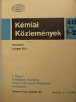 Bán Miklós - Kémiai Közlemények 1973/1-4. [antikvár]