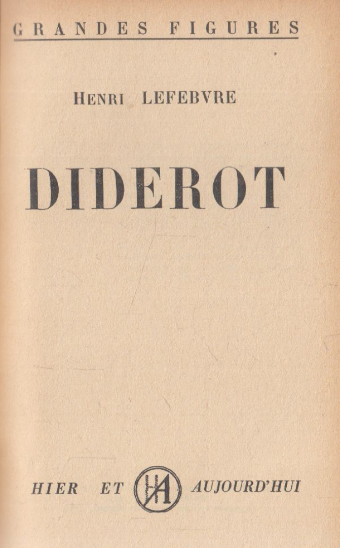 Henri Lefebvre - Diderot [antikvár]