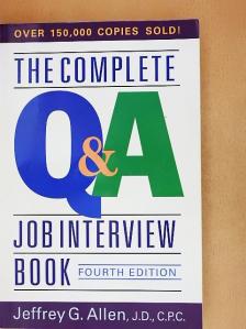 Jeffrey G. Allen - The Complete Q&A Job Interview Book [antikvár]