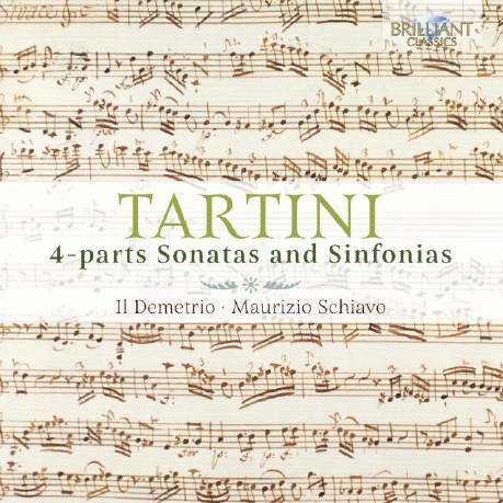TARTINI - 4-PARTS SONATAS AND SINFONIAS CD IL DEMETRIO