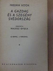 Fredrik Böök - A gazdag és a szegény Svédország [antikvár]