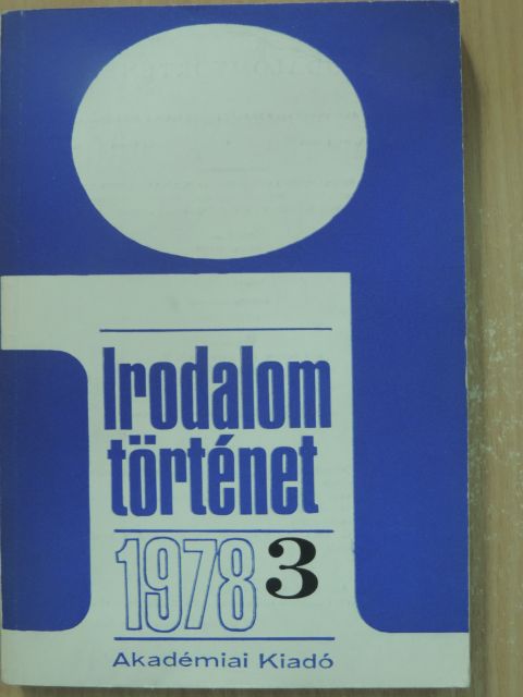 Bárdos Judit - Irodalomtörténet 1978/3. [antikvár]
