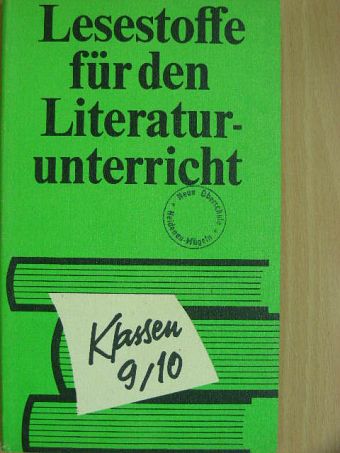 Eberhard Panitz - Lesestoffe für den Literaturunterricht [antikvár]