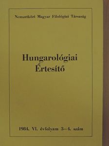 Hungarológiai Értesítő 1984/3-4. [antikvár]