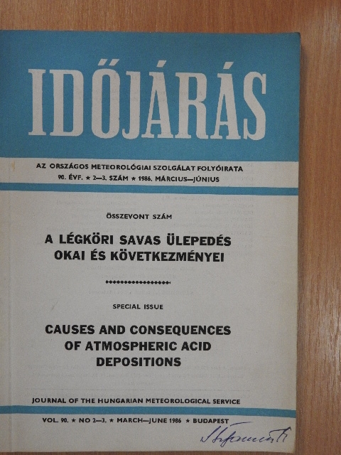 Bede Gábor - Időjárás 1986. március-június [antikvár]
