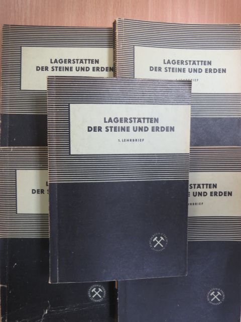 Dr. Hans Jürgen Rösler - Lagerstätten der Steine und Erden 1-5. [antikvár]