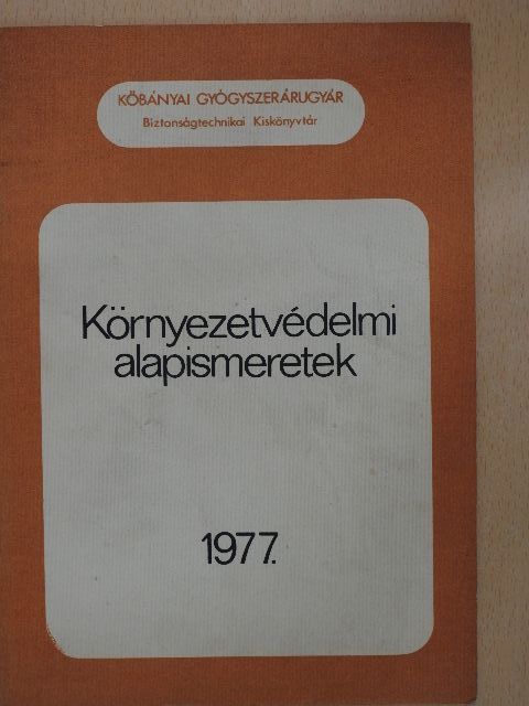 Fitos József - Környezetvédelmi alapismeretek [antikvár]
